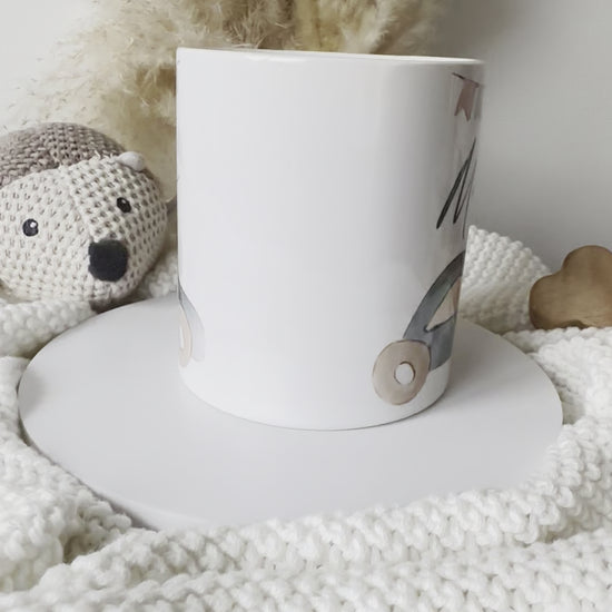 Kinder Spardose Auto mit Namen als Geschenkidee