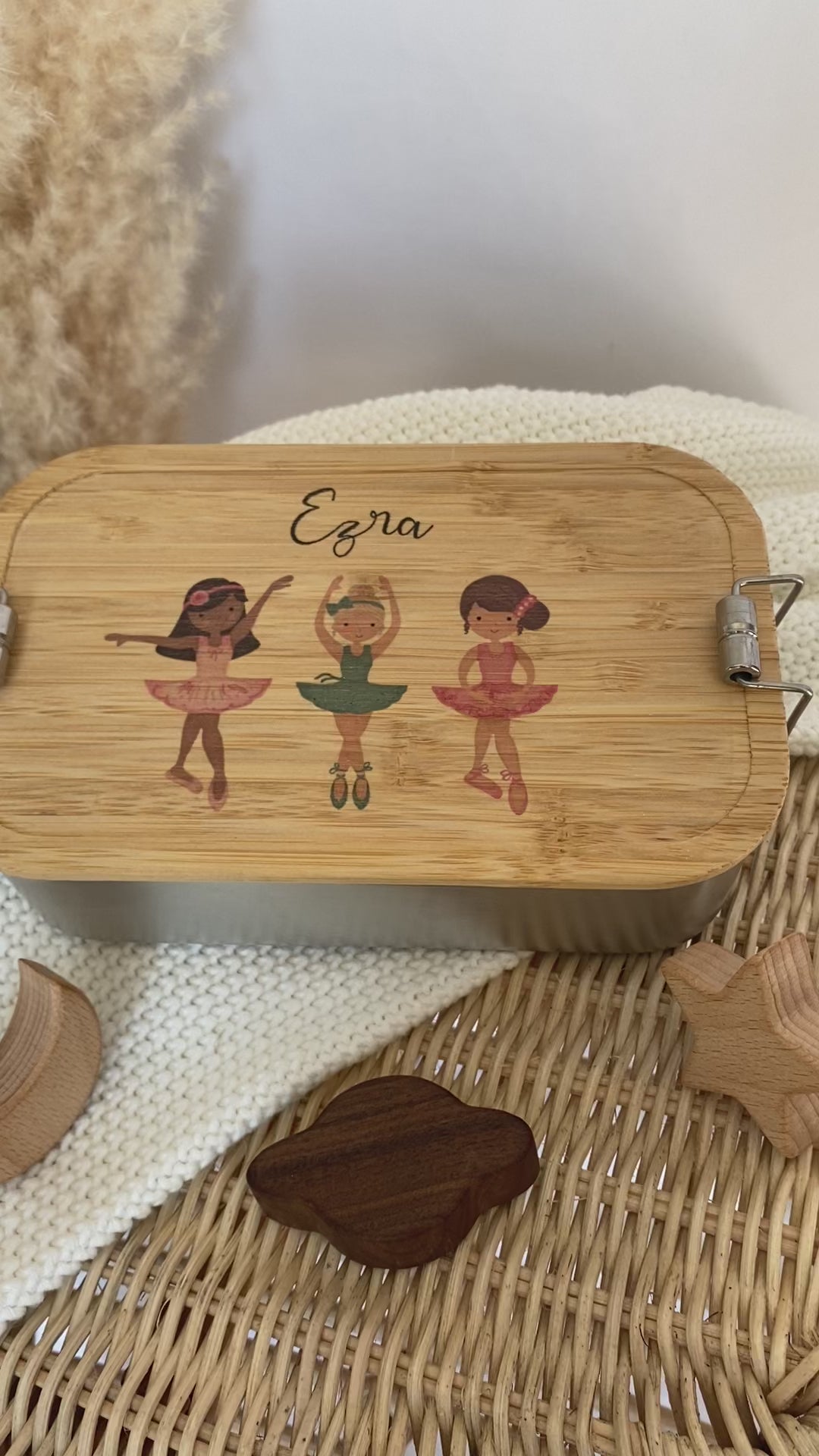 Ballett Lunchbox Ballerina mit Namen für Mädchen