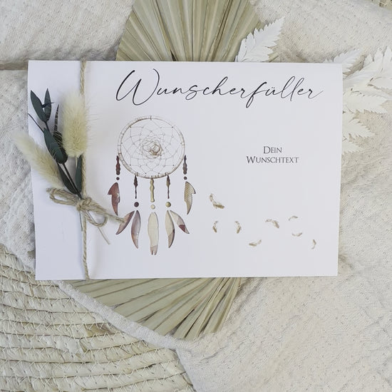 Wunscherfüller Gutschein Geld Geschenk mit Wunschtext
