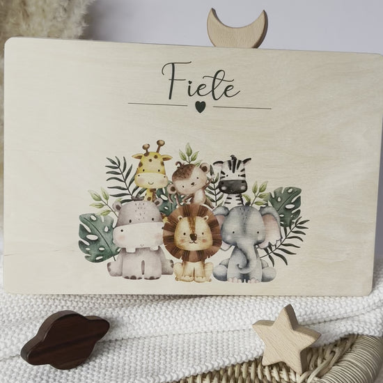 Kinder Geschenkidee zur Geburt Geburtstag Erinnerungskiste