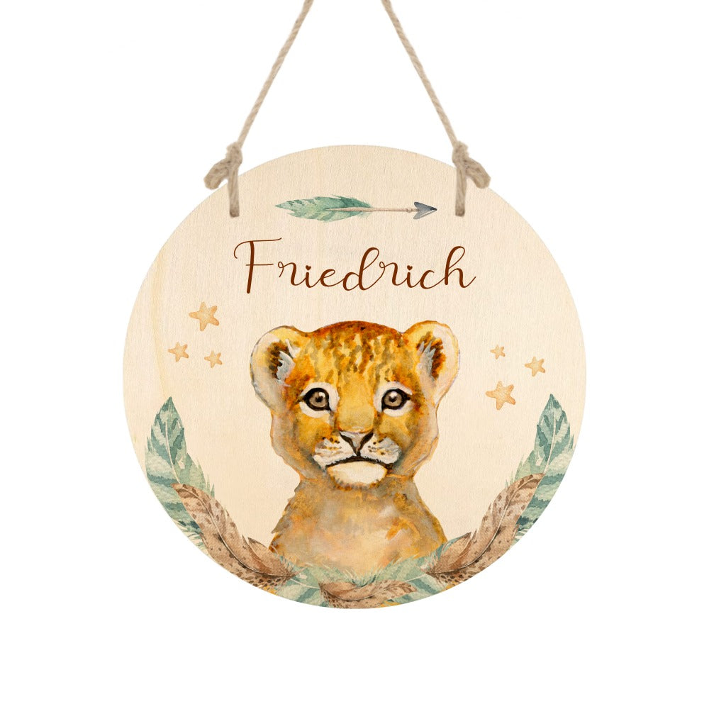 Namensschild "Hase" für das Kinderzimmer | Personalisiertes Türschild für Mädchen u. Jungen | 11 weitere Motivvarianten als Geschenk zur Auswahl