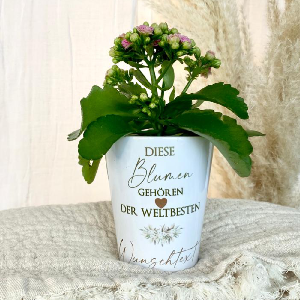 Geschenkidee für Frauen Blumentopf mit Namen