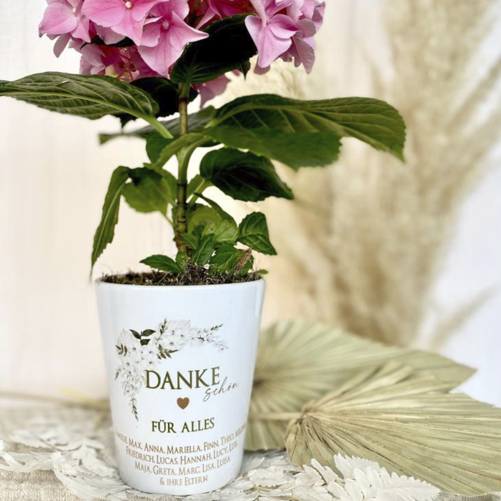 Personalisierter Blumentopf „Dankeschön für Alles“ Abschiedsgeschenk Lehrer/in oder Erzieher/in Kitaabschied oder Schulabschluss