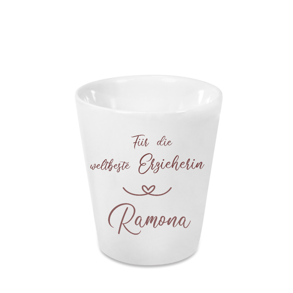 Blumentopf Erzieherin mit Namen Abschiedsgeschenk Kind
