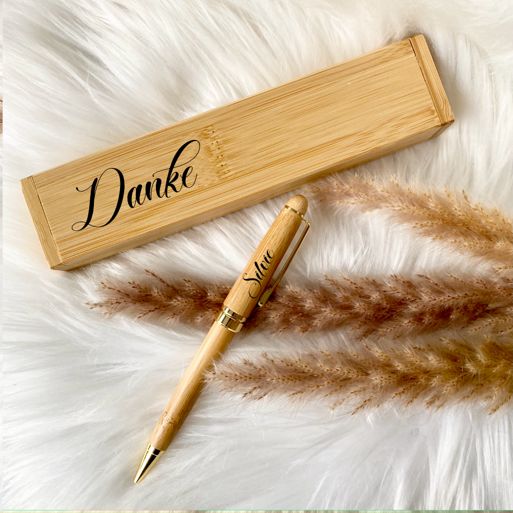 Danke Geschenkset Kugelschreiber mit Namen