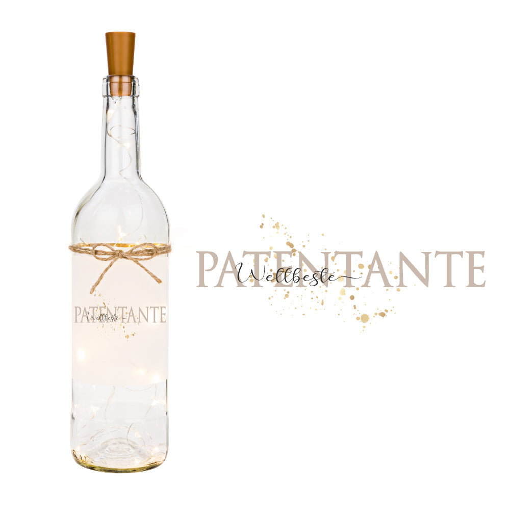 Flaschenlicht "Weltbeste Schwester" | Persönliches Geschenk für Geschwister | 5 Motivvarianten zur Auswahl