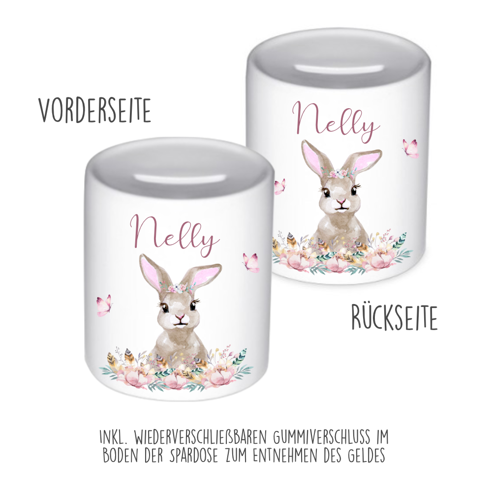 Spardose Hase als Geschenkidee für Mädchen