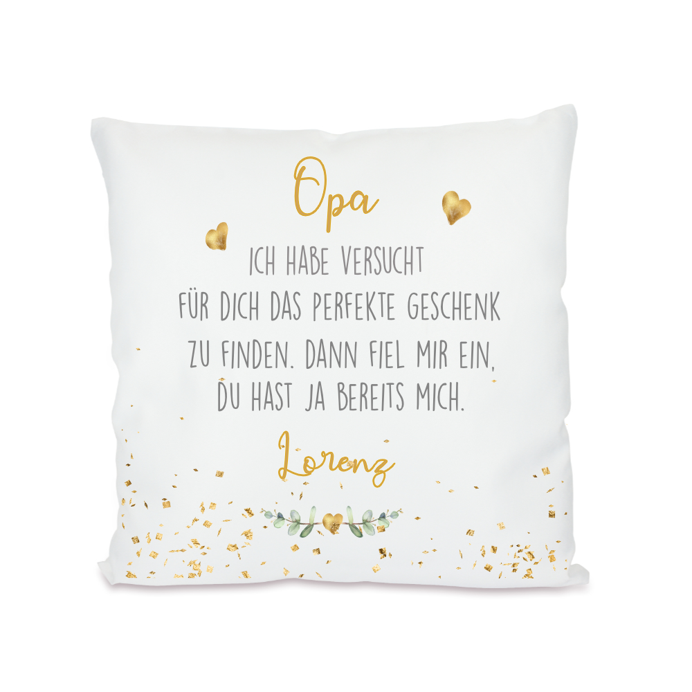 Kissen mit Spruch "Mama, wir haben versucht..." | Personalisiertes Geschenk für Mütter | 4 Motivvarianten zur Auswahl