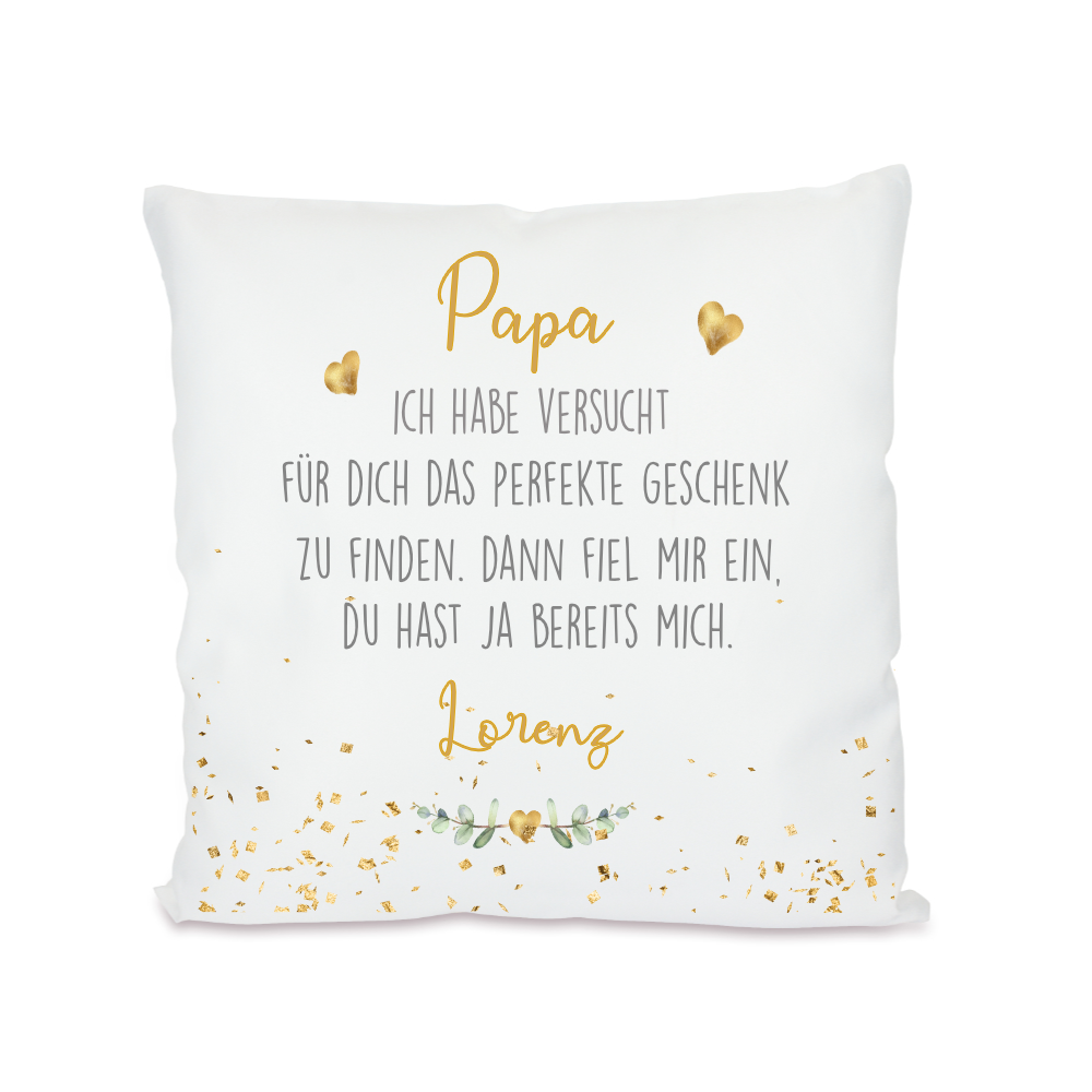 Personalisiertes Kissen mit Spruch "Oma, wir haben versucht..." | Originelles Geschenk für die Oma mit Namen der Enkel | 4 Motivvarianten zur Auswahl