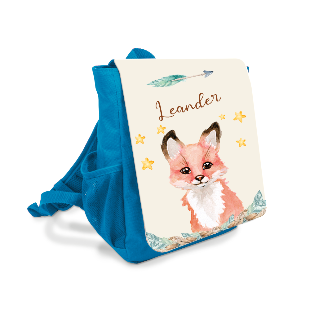 Rucksack Waldtier Fuchs mit Namen Geschenk für Kinder 