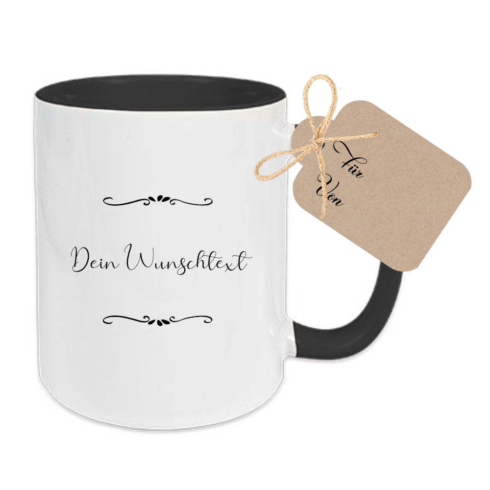 Tasse mit Wunschtext bedrucken