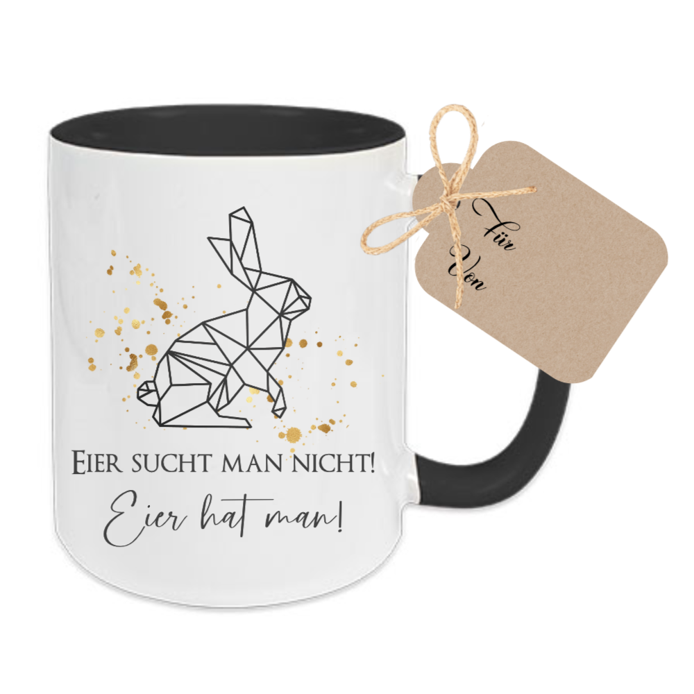 Tasse mit Spruch für Mann zu Ostern 