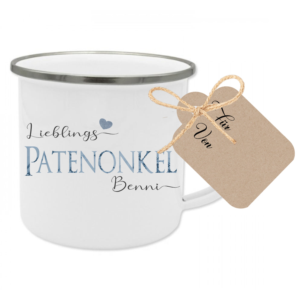 Kissen für den Patenonkel | Personalisiertes Geschenk mit Namen | 3 Produktvarianten zur Auswahl