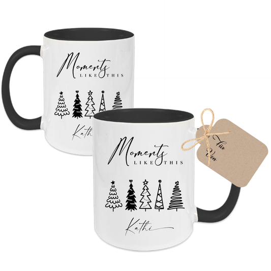 Weihnachtsgeschenk Tasse mit Namen
