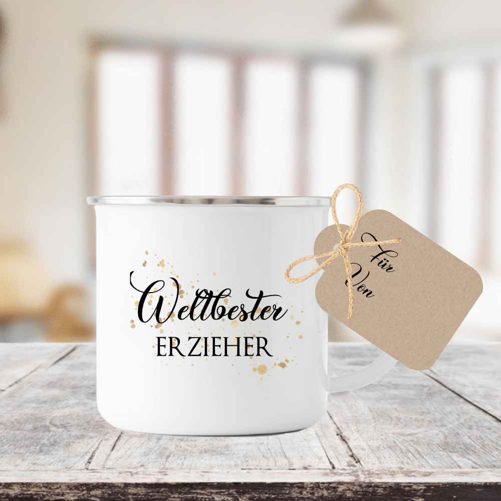 Tasse für den Weltbesten Erzieher | Kleine Geschenkidee für den Erzieher als Dankeschön | 12 Motivvarianten zur Auswahl