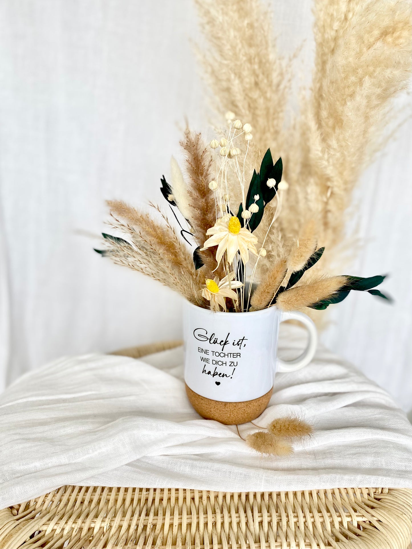 Tasse "Glück, ist eine Tochter wie Dich zu haben", Geschenkidee mit Botschaft