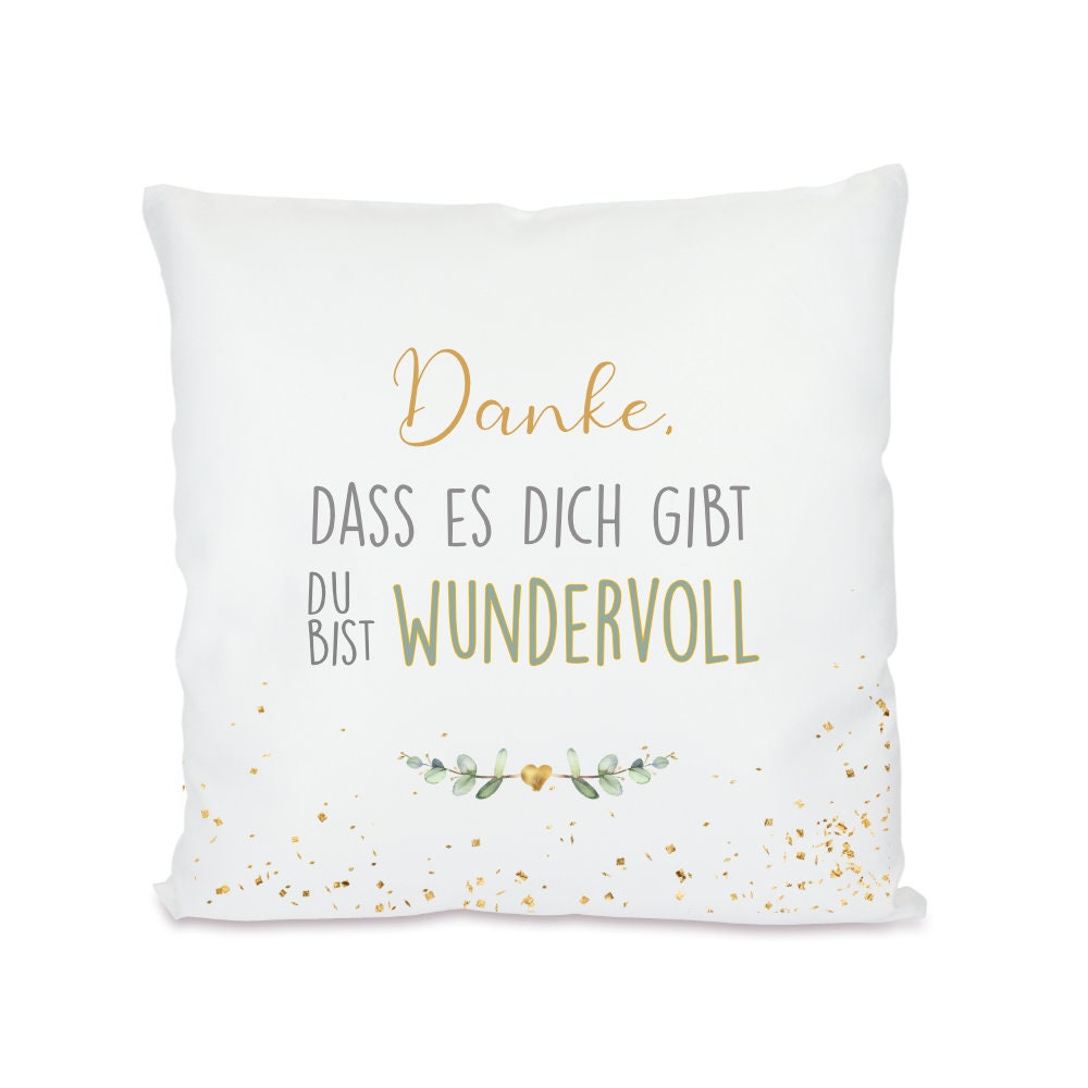 Kissen mit Spruch für die "Erzieherin mit Herz" | Kreatives Geschenk als Dankeschön für die tolle Kitazeit | Besondere Geschenkidee zum Abschied | 8 Motivvarianten zur Auswahl