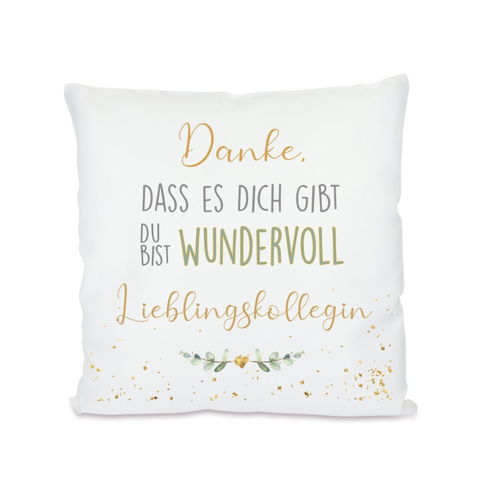 Kissen mit Spruch für die "Erzieherin mit Herz" | Kreatives Geschenk als Dankeschön für die tolle Kitazeit | Besondere Geschenkidee zum Abschied | 8 Motivvarianten zur Auswahl