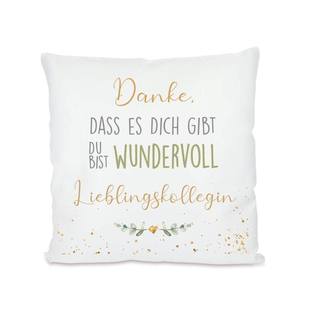 Kissen mit Spruch "Danke, dass es dich gibt" für die Mama | Persönliches Geschenk für Mütter | Besonderes Dankeschöngeschenk | 8 Motivvarianten zur Auswahl