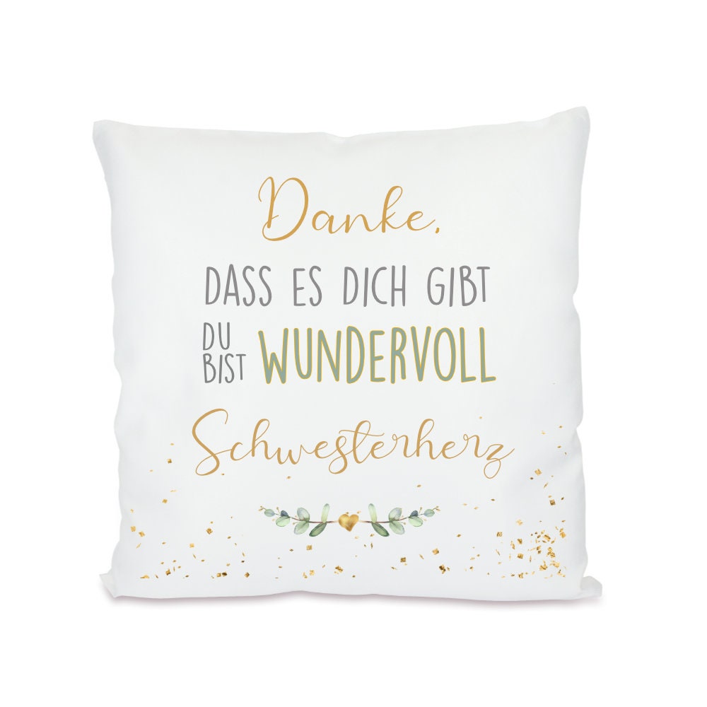 Kissen mit Spruch für die "Hebamme mit Herz" | Kleines Geschenk als Dankeschön | Besondere Geschenkidee | 8 Motivvarianten zur Auswahl