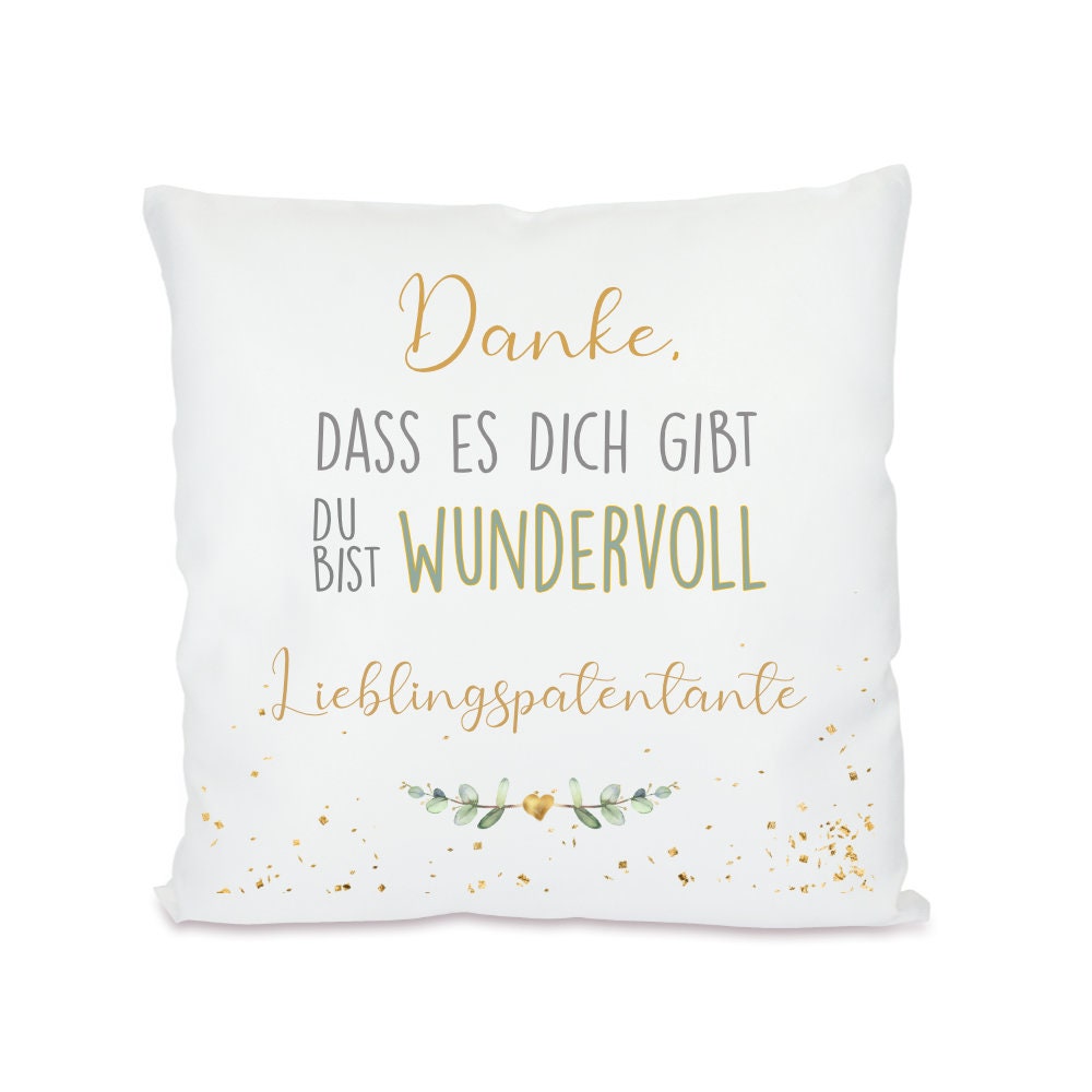 Kissen mit Spruch für die "Erzieherin mit Herz" | Kreatives Geschenk als Dankeschön für die tolle Kitazeit | Besondere Geschenkidee zum Abschied | 8 Motivvarianten zur Auswahl