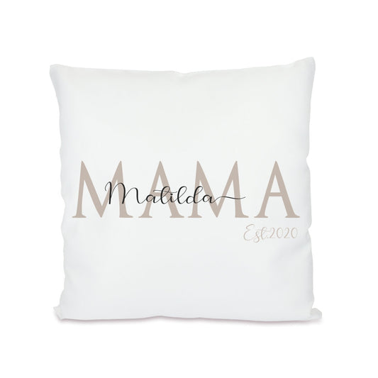 Kissen für die Mama | Personalisiertes Geschenk mit Namen des Kindes | Besondere Geschenkidee für Mütter | 4 Motivvarianten zur Auswahl