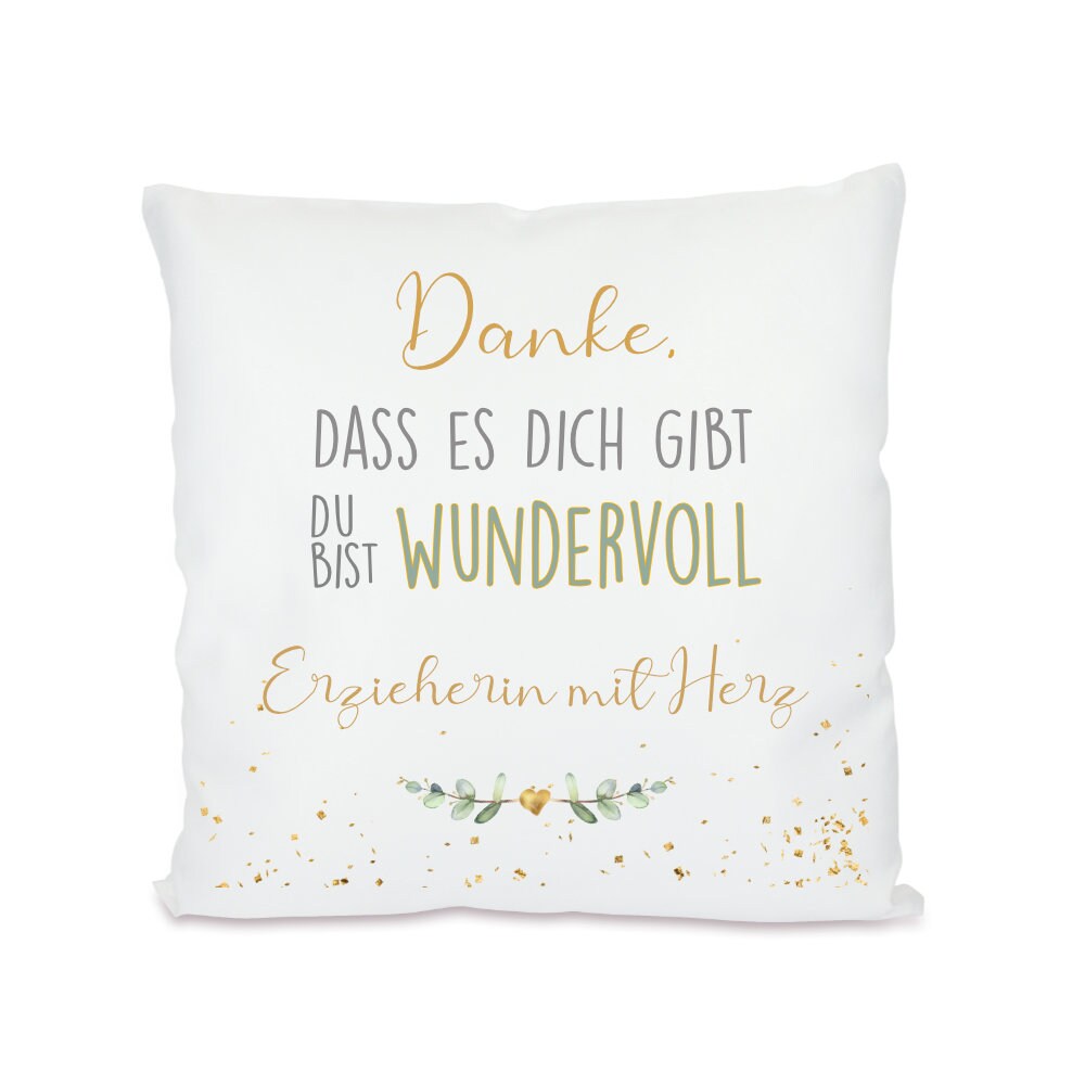 Kissen mit Spruch für die "Hebamme mit Herz" | Kleines Geschenk als Dankeschön | Besondere Geschenkidee | 8 Motivvarianten zur Auswahl