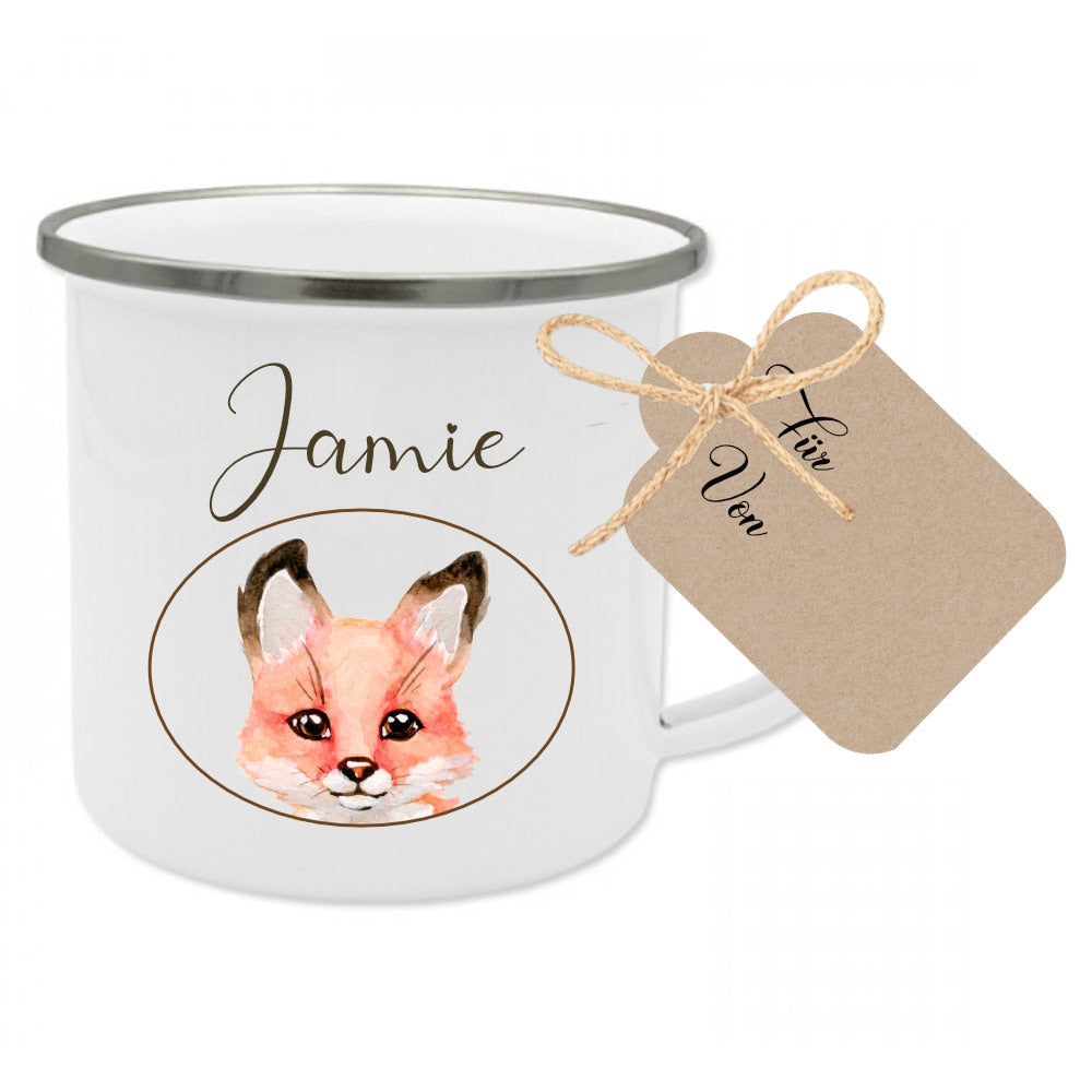 Tolle Tasse für Kinder mit einem braunen Hasen u. dem Namen des Kindes | Liebevolle u. personalisierte Geschenkidee für Jungen u. Mädchen | 5 Motivvarianten zur Auswahl