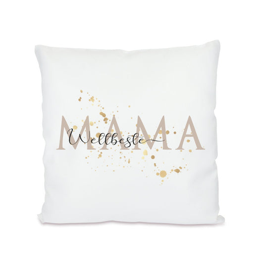 Kissen für die "Weltbeste Mama" | Wertschätzende Geschenkidee für Mütter | 8 Motivvarianten zur Auswahl