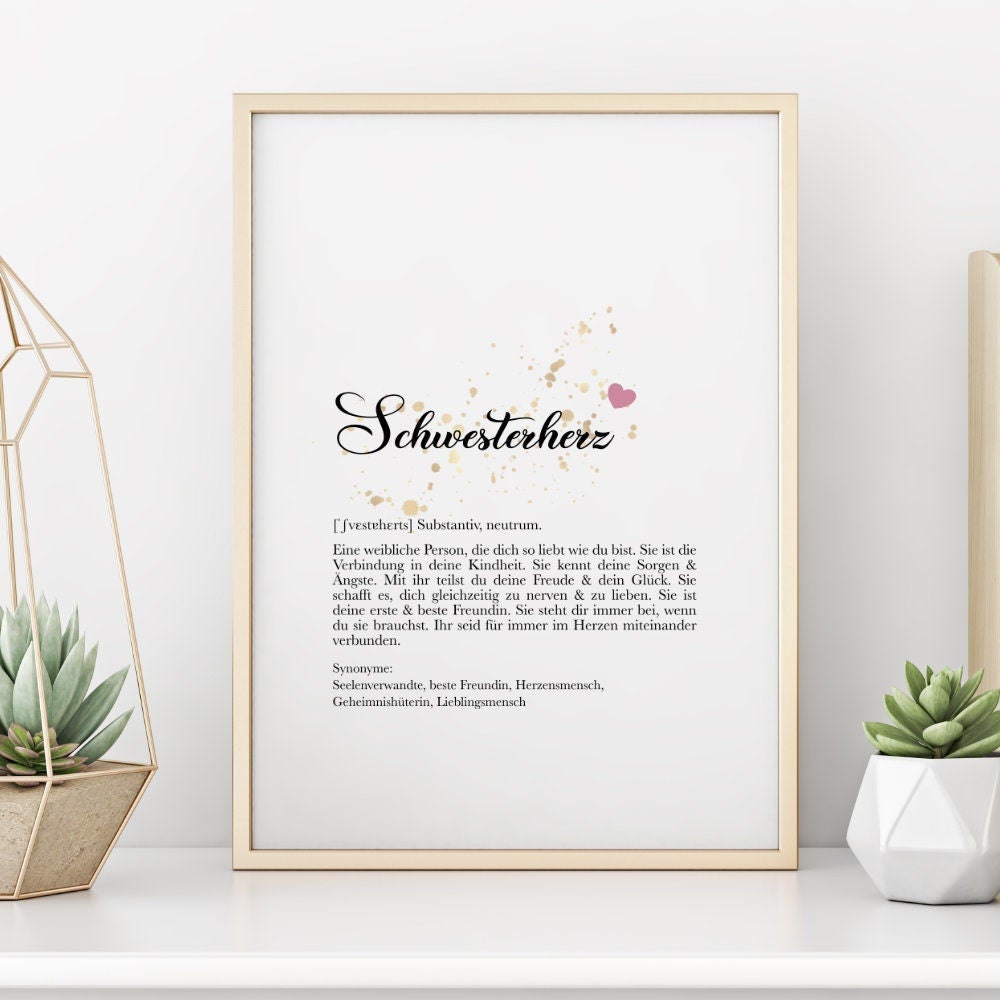 Poster "Oma" mit Definition | Besonderes Geschenk für Großmütter | 9 Motivvarianten zur Auswahl