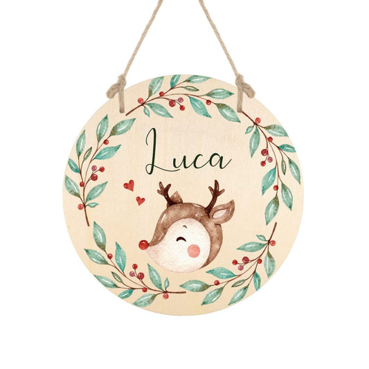 Personalisiertes Holzschild mit Namen für Kinder 